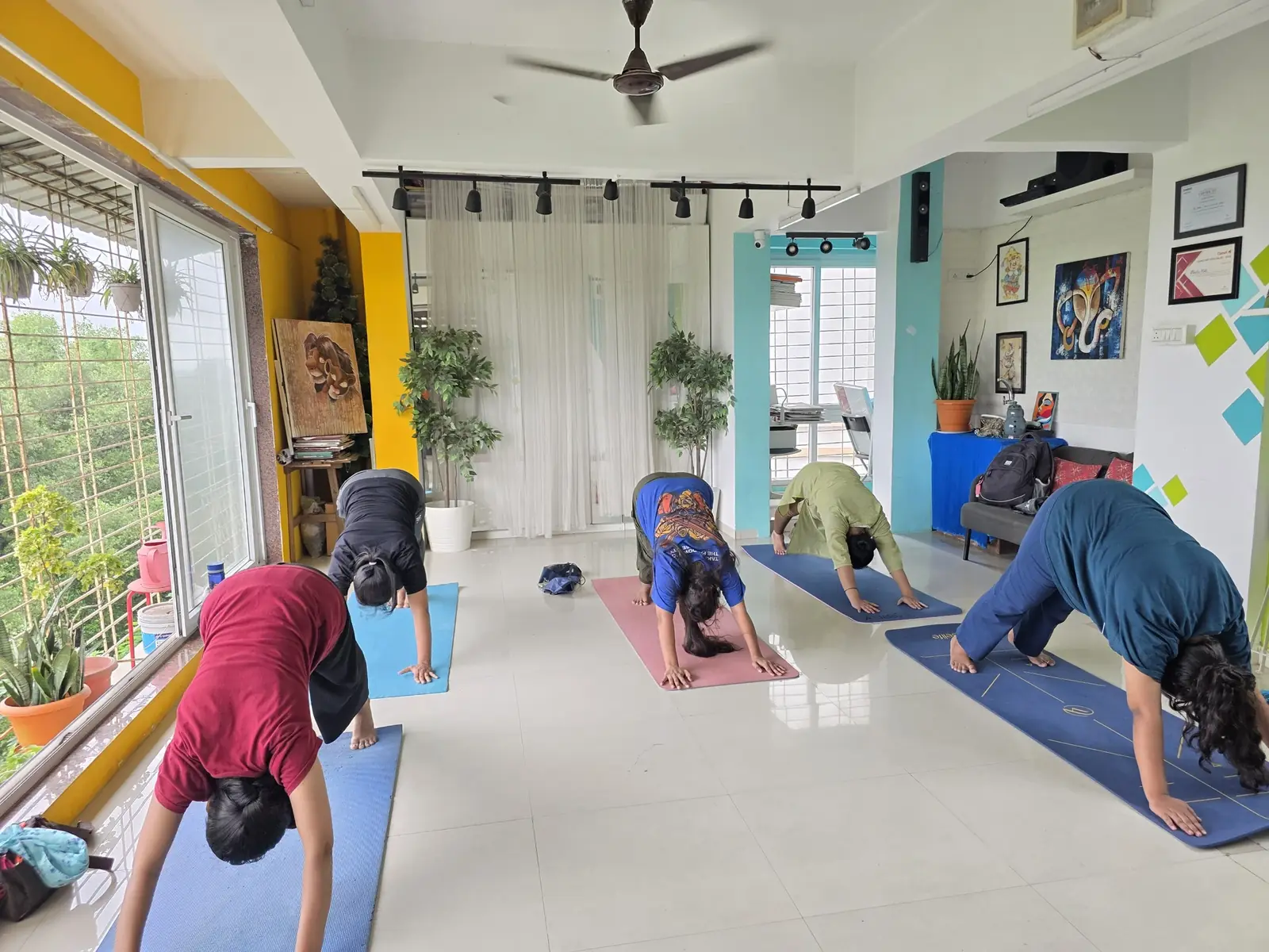 Students practicing together at the PRERNA YPD studio